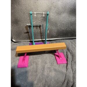 Mattel Barbie Team Stacie Gymnastic Replacements High Bar And Balance Beam Set